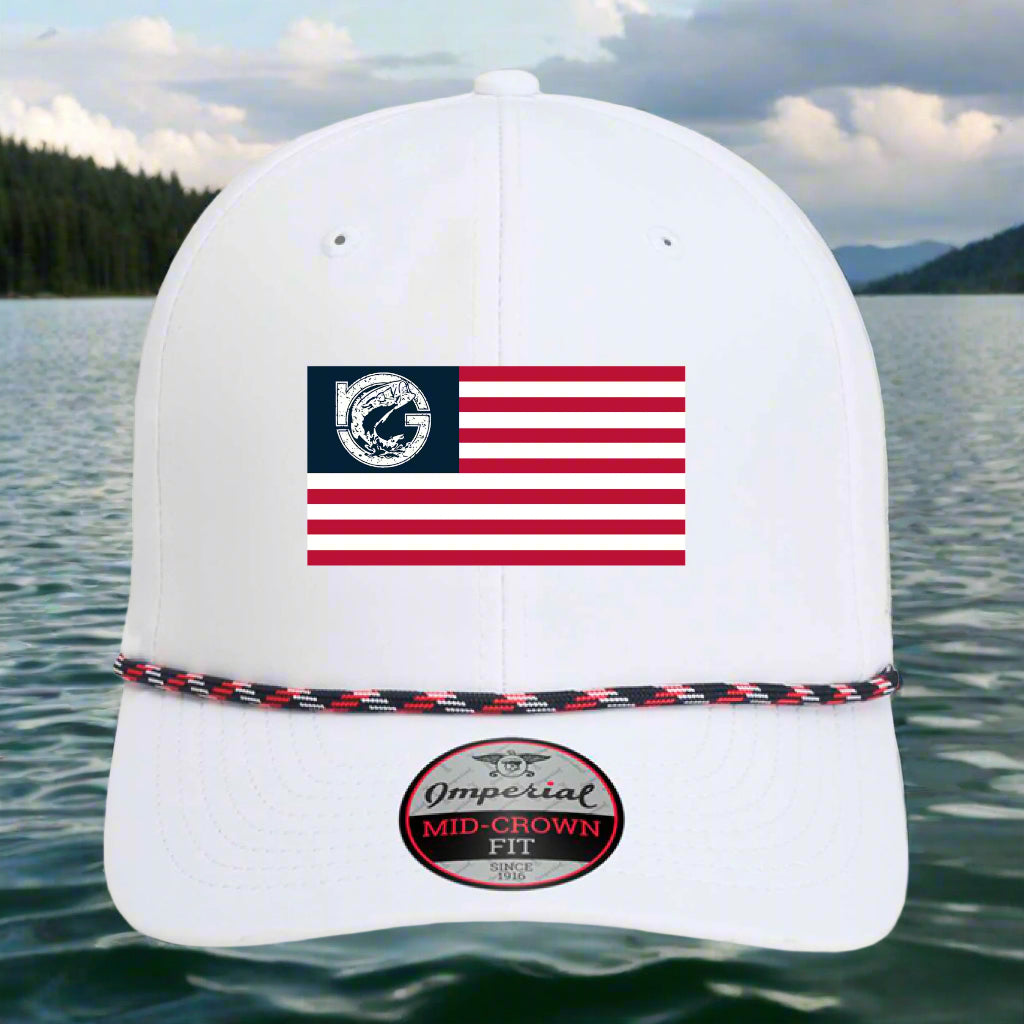 White/ Navy/ White/ Red - FRONT