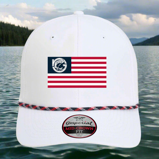 White/ Navy/ White/ Red - FRONT